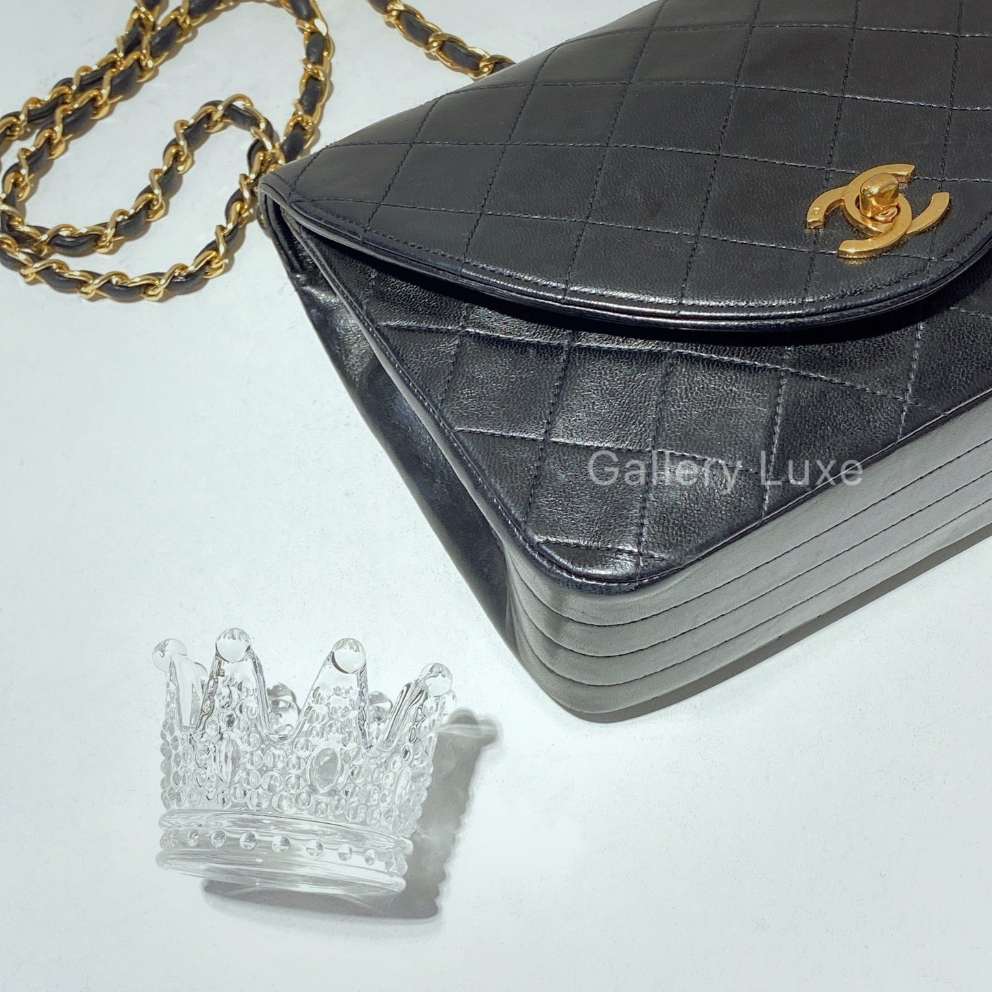 No.2442-Chanel Vintage Lambskin Flap Bag