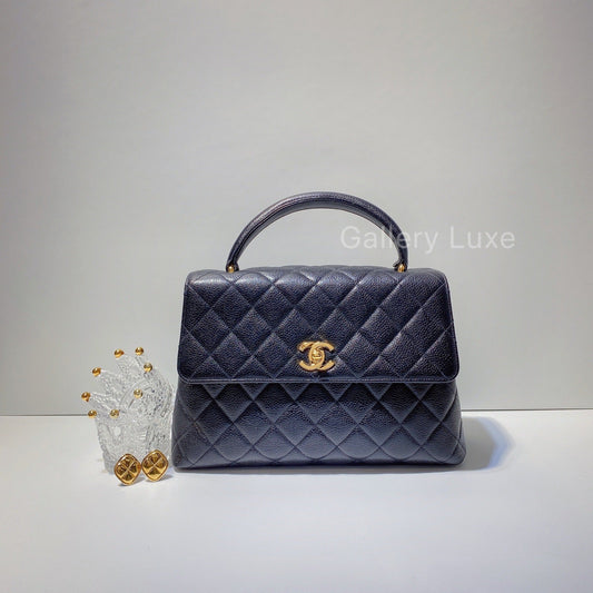 No.2701-Chanel Vintage Caviar Small Kelly Handle Bag