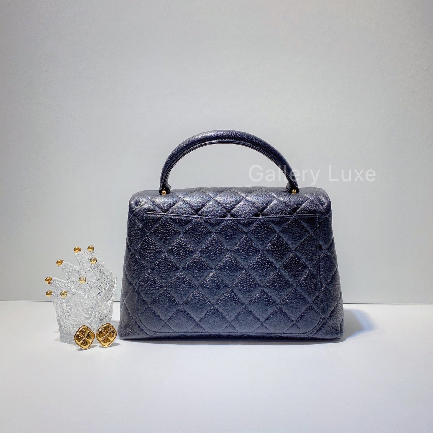 No.2701-Chanel Vintage Caviar Small Kelly Handle Bag