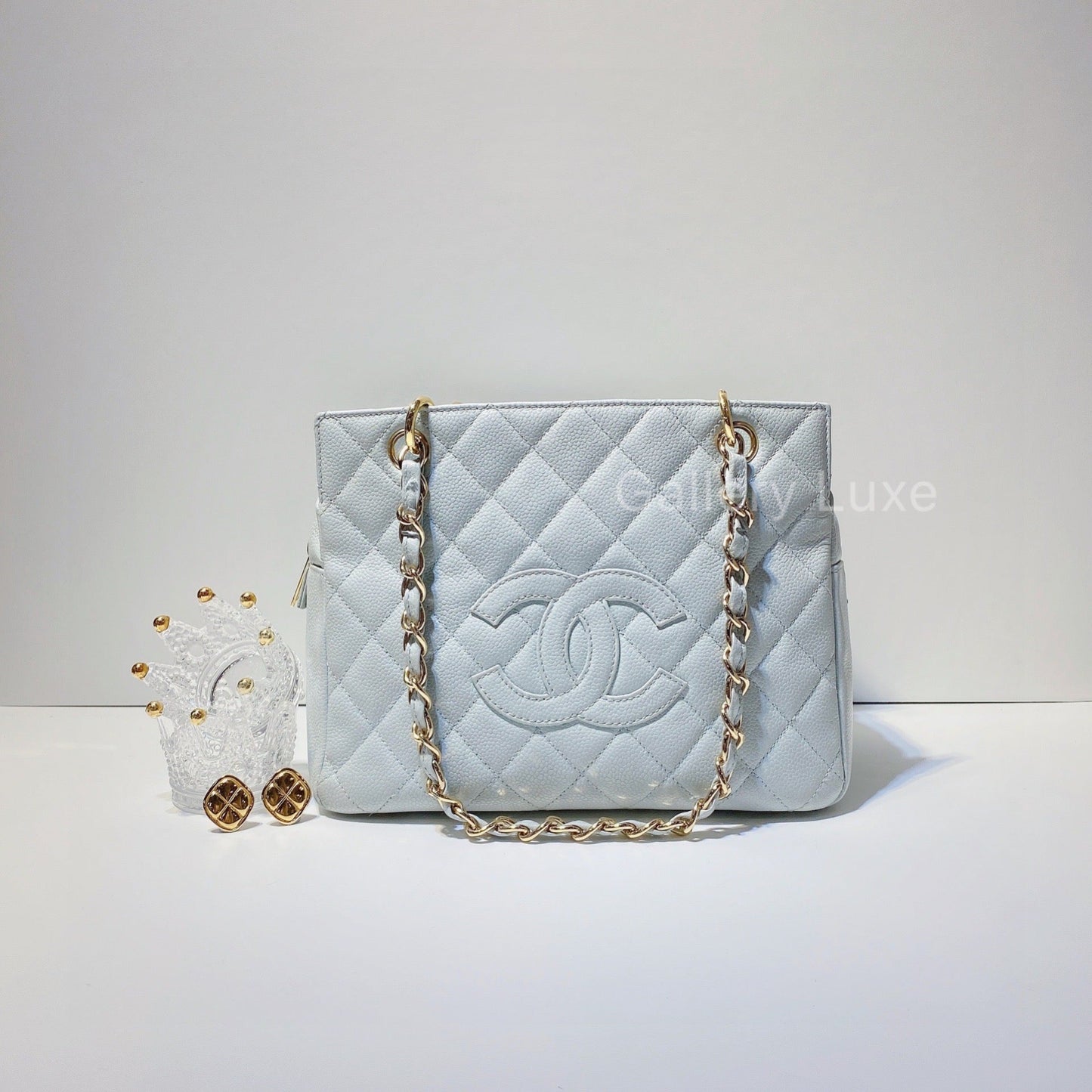 No.2282-Chanel Vintage Caviar Petite Timeless Tote Bag