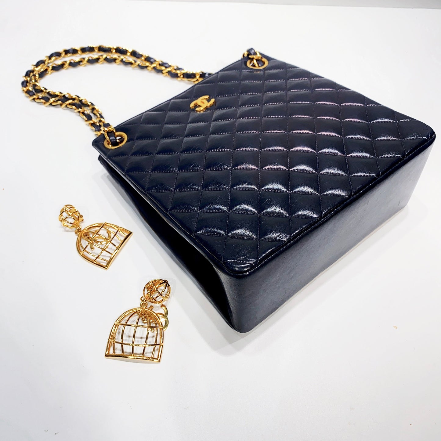 No.3900-Chanel Vintage Lambskin Mini Tote Bag