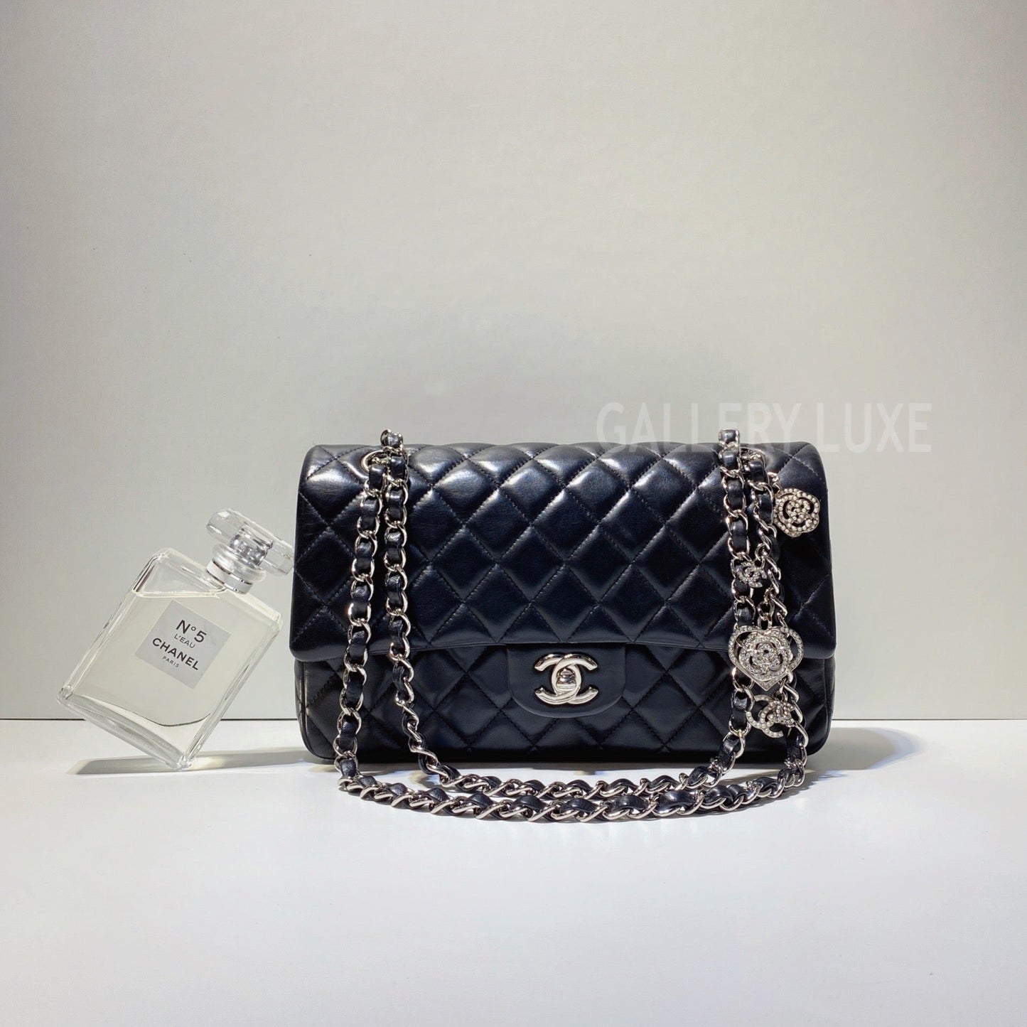 No.3023-Chanel Lambskin Valentine Flap Bag
