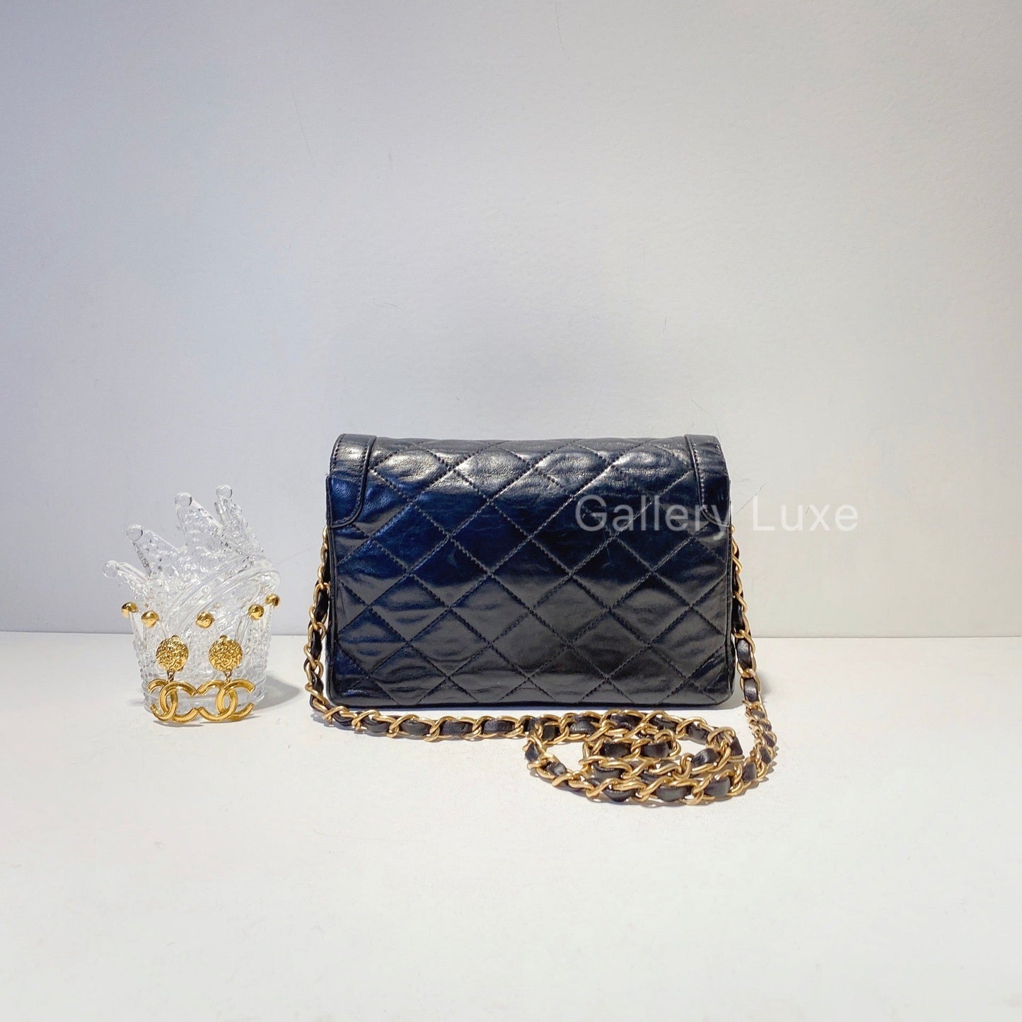 No.2439-Chanel Vintage Lambskin Mini Paris Edition Flap Bag