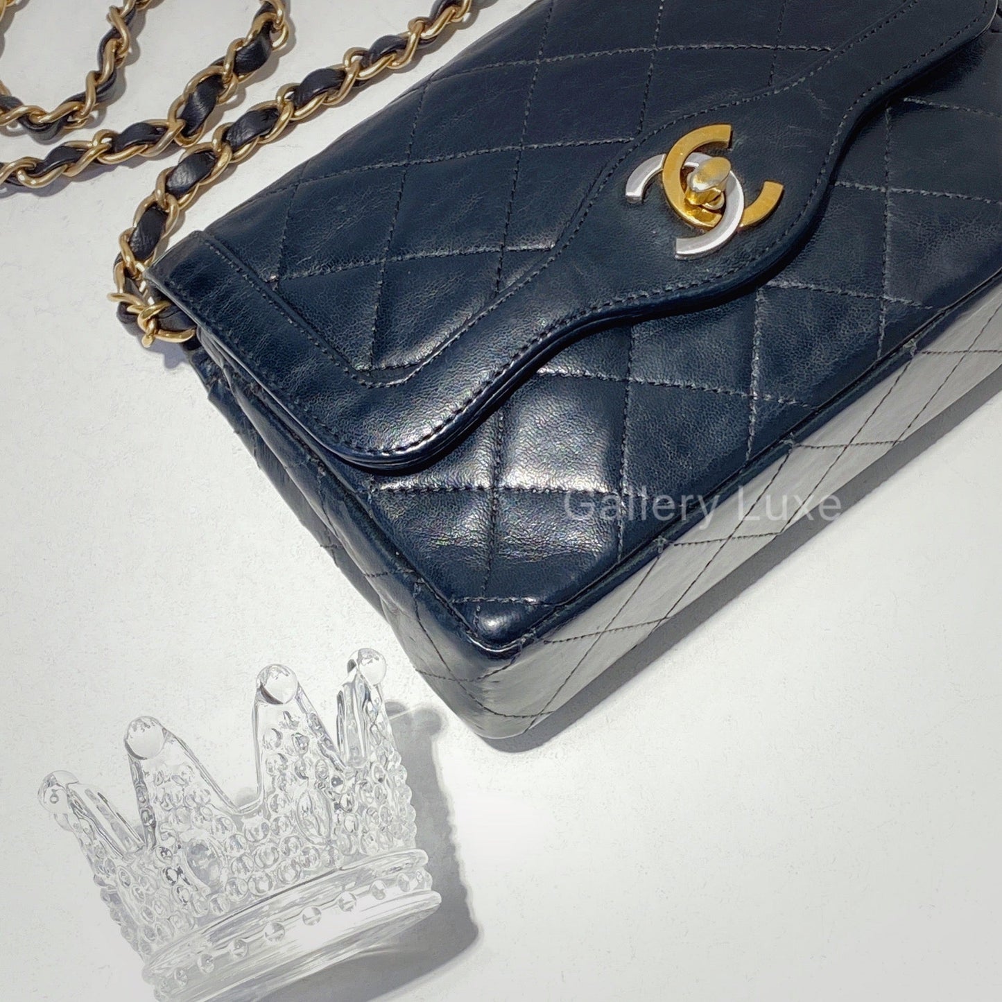 No.2439-Chanel Vintage Lambskin Mini Paris Edition Flap Bag