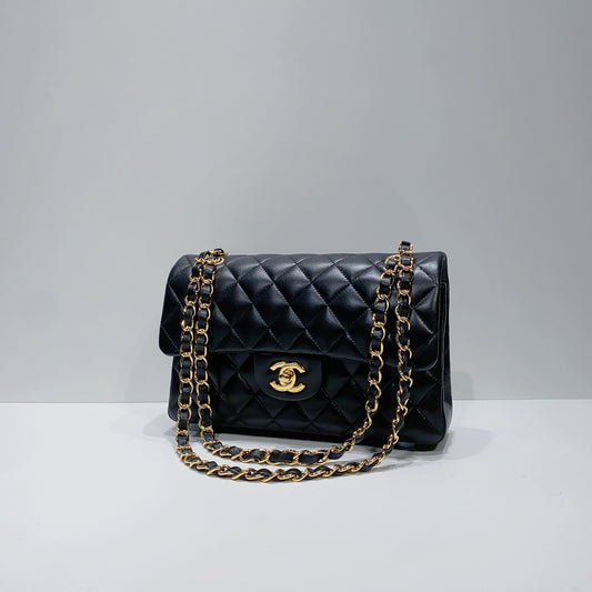 No.3848-Chanel Lambskin Classic Flap Bag 23cm