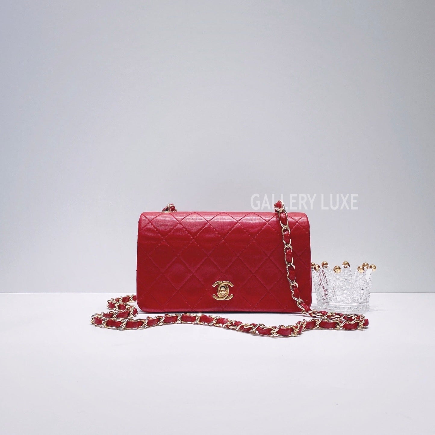 No.3462-Chanel Vintage Lambskin Mini Flap Bag