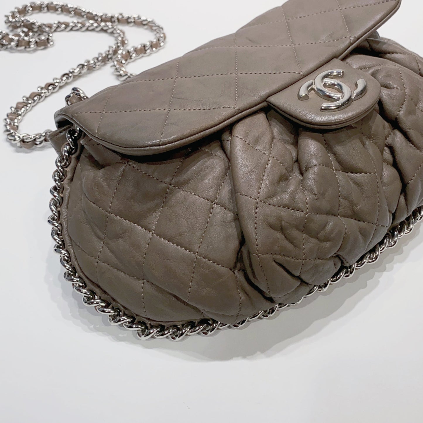 No.4126-Chanel Large Chain Around Flap Bag