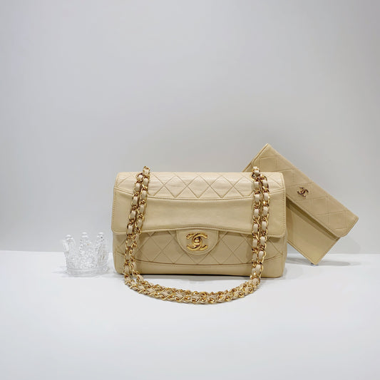 No.3916-Chanel Vintage Lambskin Flap Bag