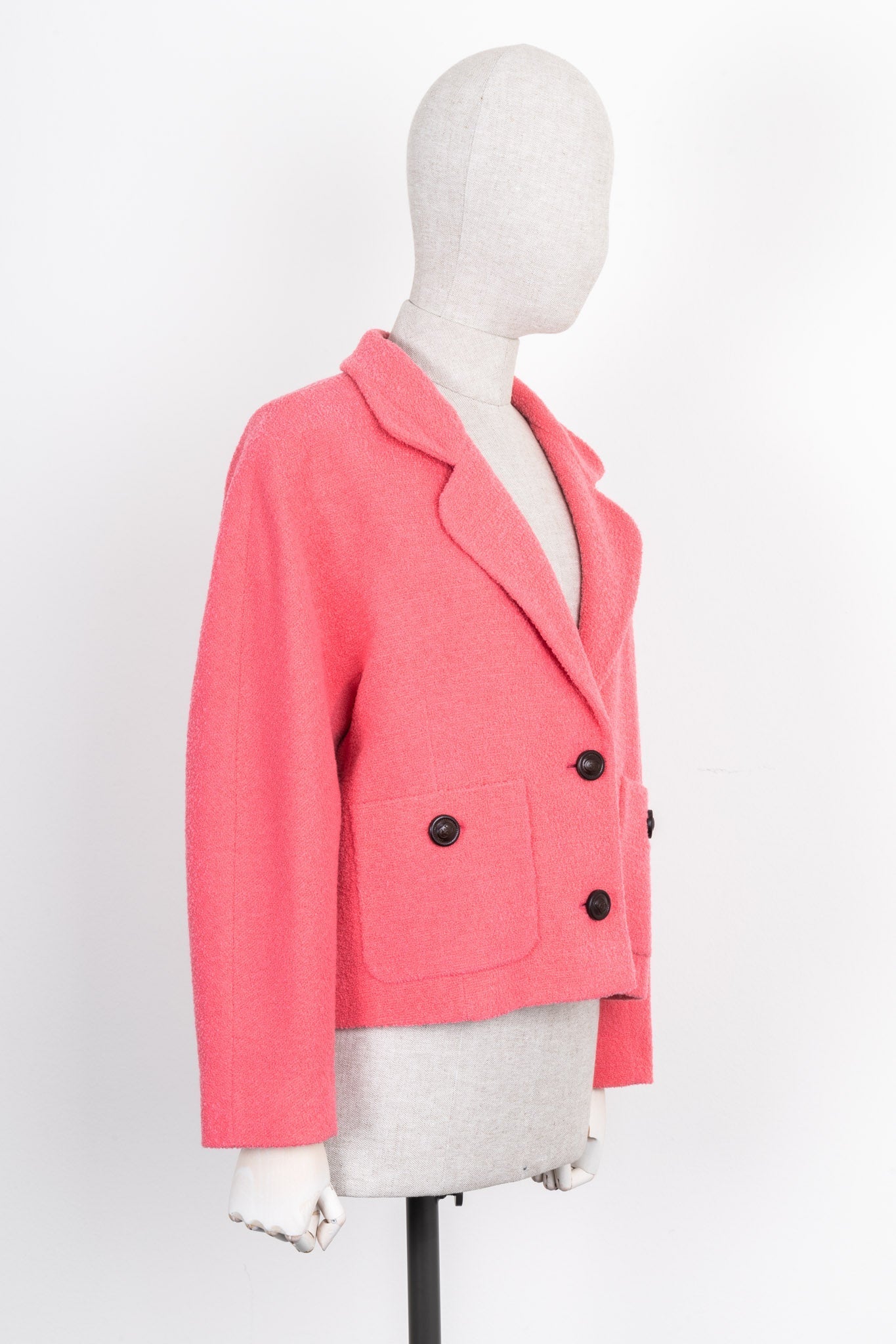 Luxury Gucci Trending 2025 Boxy Jacket Pink Wool