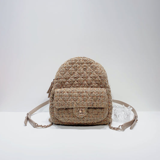 No.3924-Chanel Tweed Back In Town Backpack