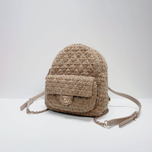 No.3924-Chanel Tweed Back In Town Backpack