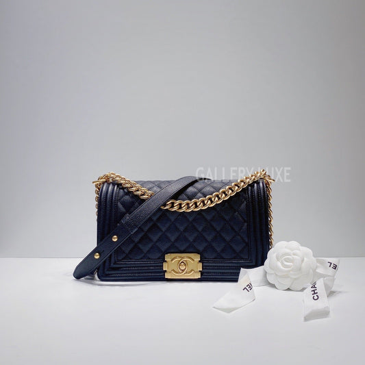 No.3463-Chanel Caviar Boy 25cm