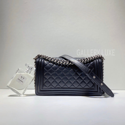 No.3036-Chanel Lambskin Boy 25cm