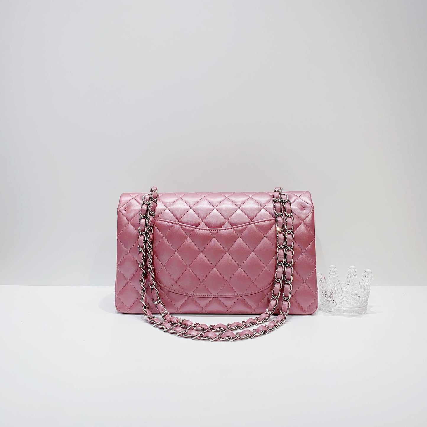 No.3910-Chanel Lambskin Medium Classic Flap Bag 25cm