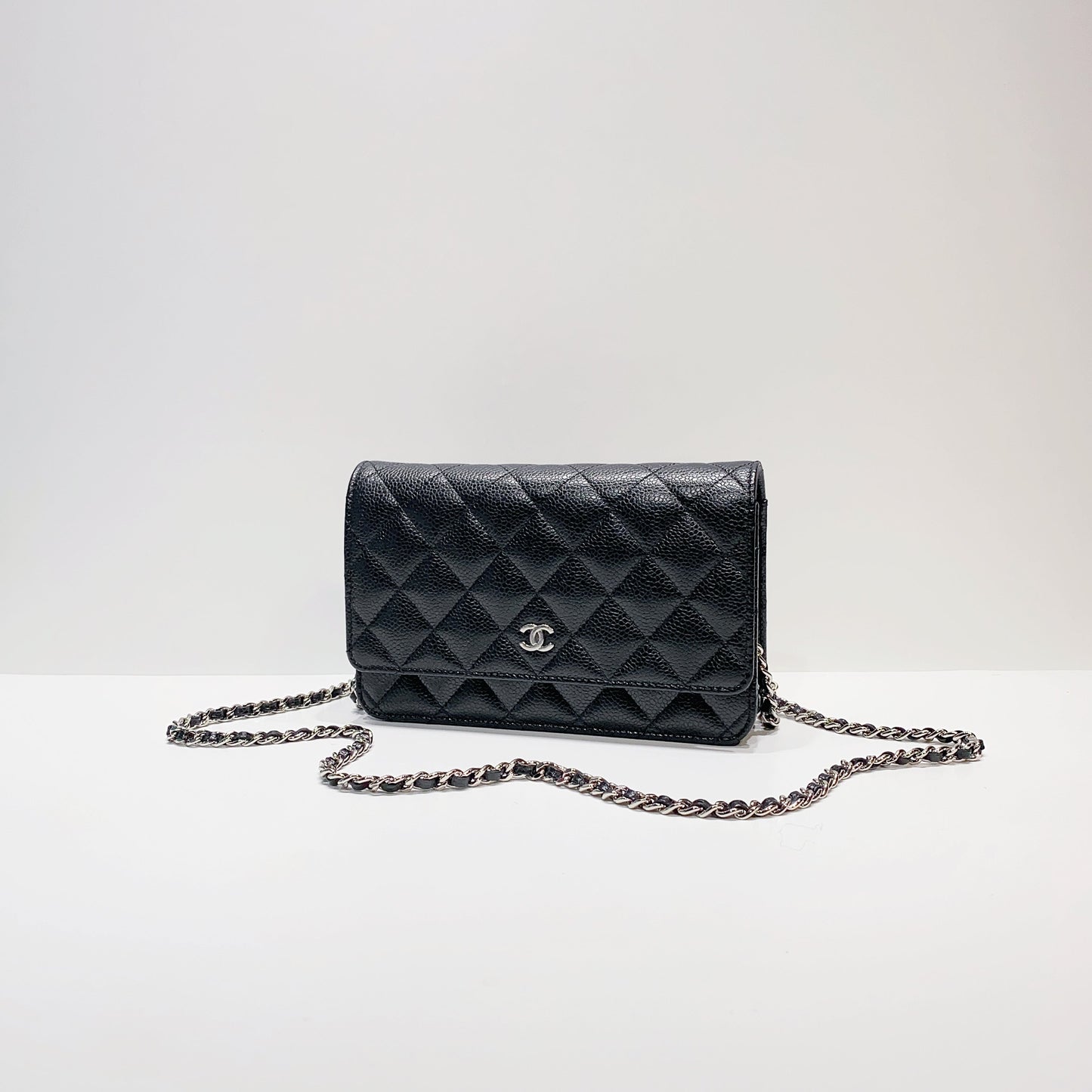 No.3943-Chanel Caviar Timeless Classic Wallet On Chain