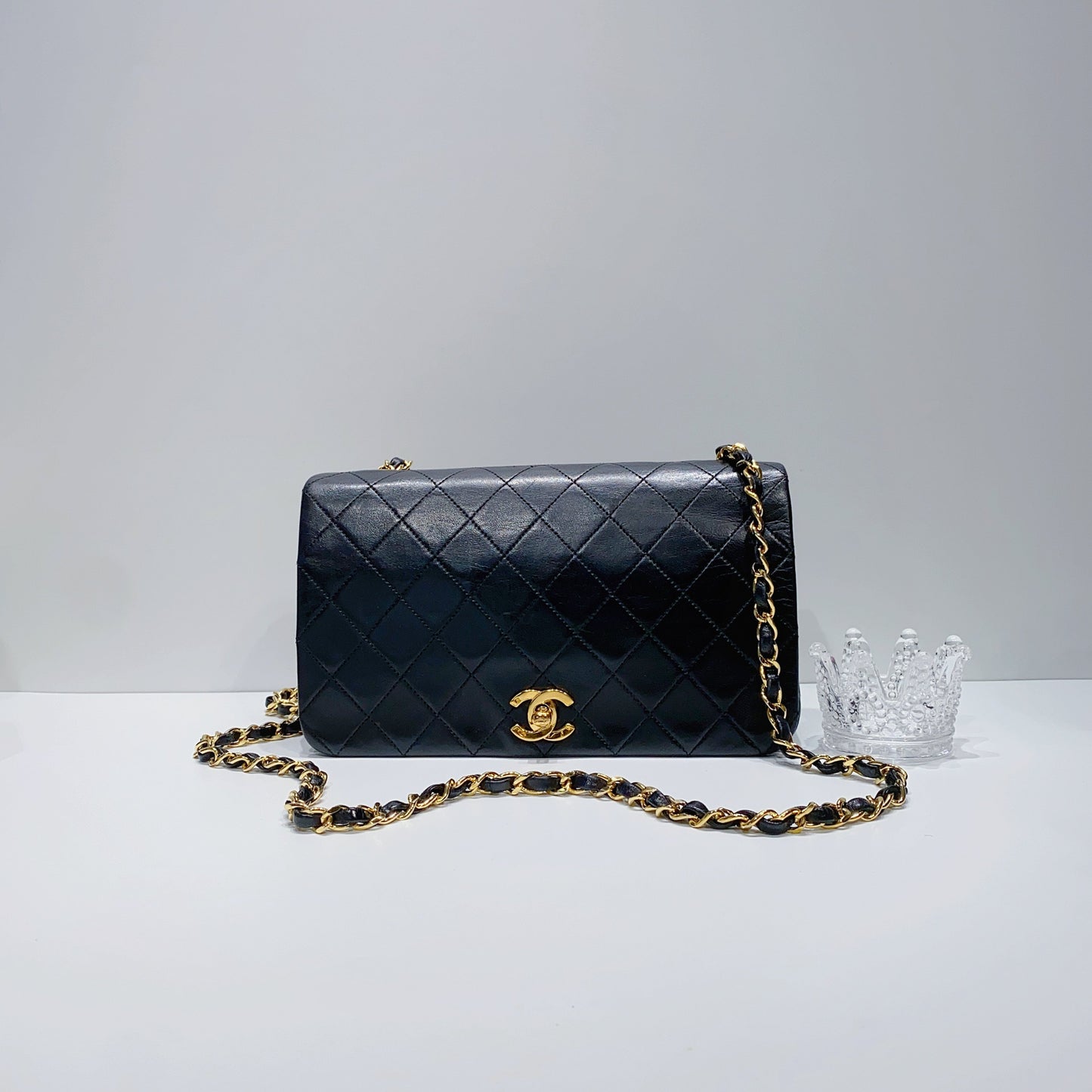 No.3598-Chanel Vintage Lambskin Flap Bag