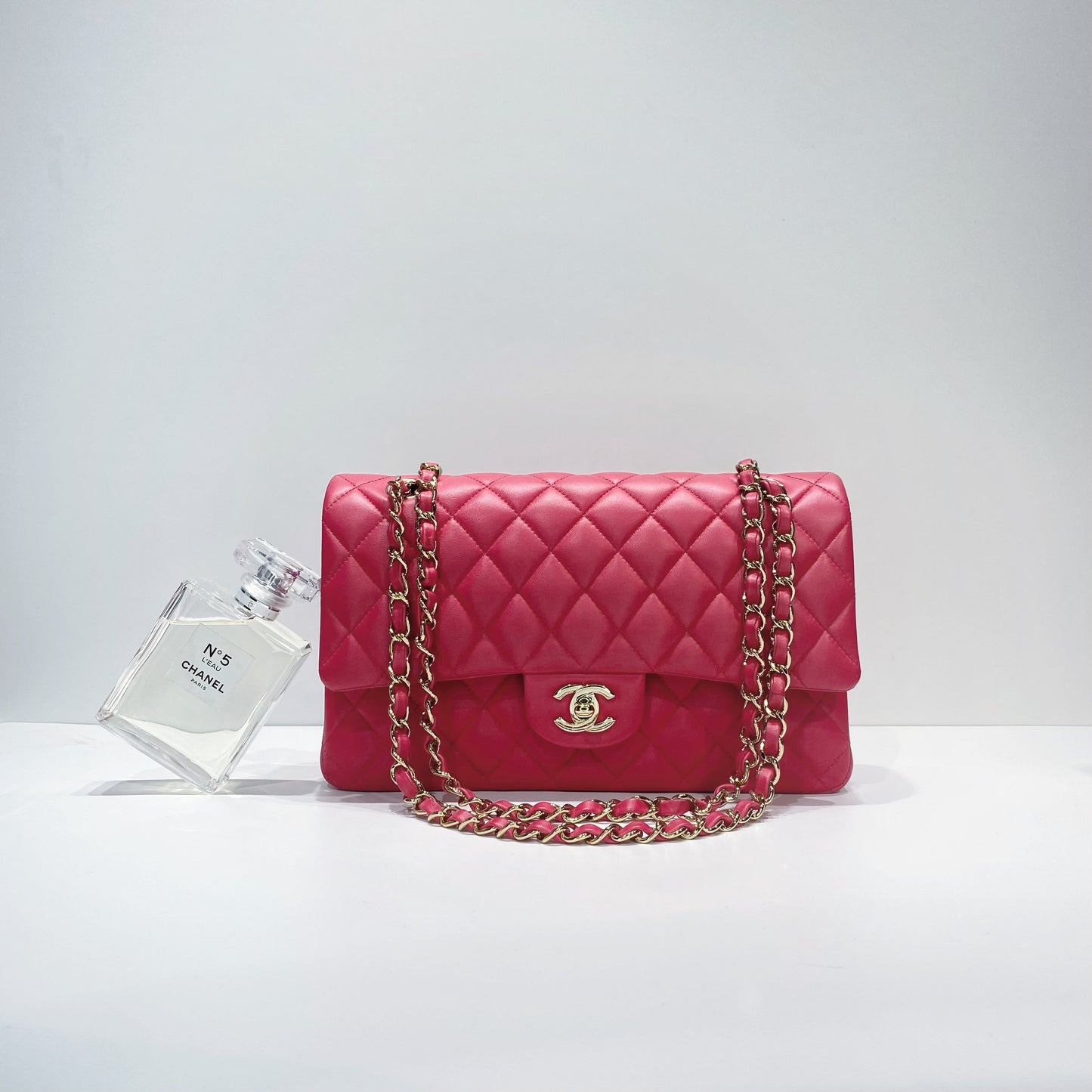 No.3707-Chanel Lambskin Classic Flap Bag 25cm