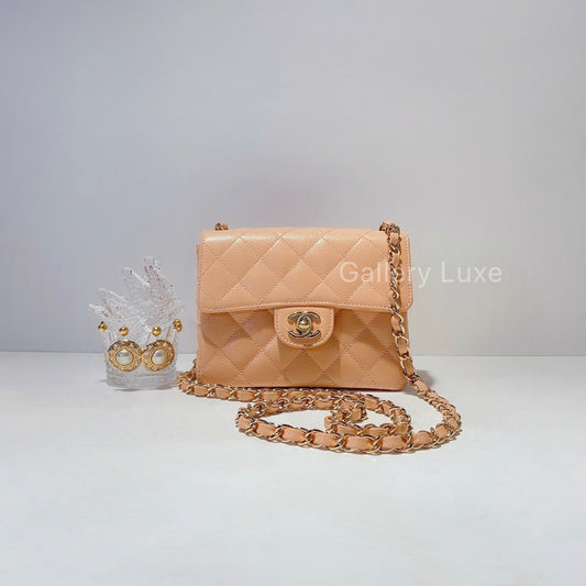 No.2252-Chanel Vintage Caviar CF Mini 17cm
