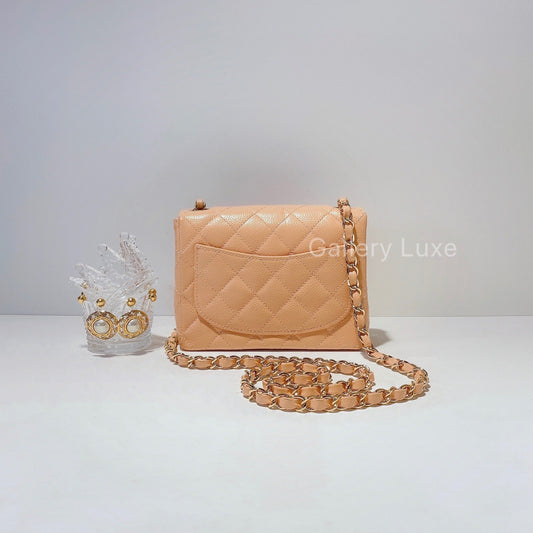 No.2252-Chanel Vintage Caviar CF Mini 17cm