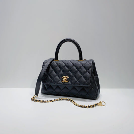No.3881-Chanel Small Lizard Coco Handle