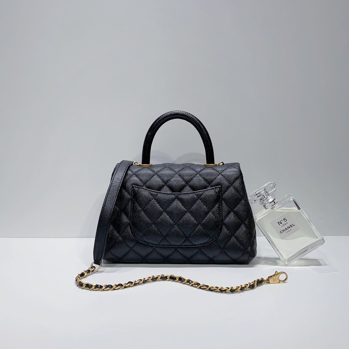 No.3881-Chanel Small Lizard Coco Handle