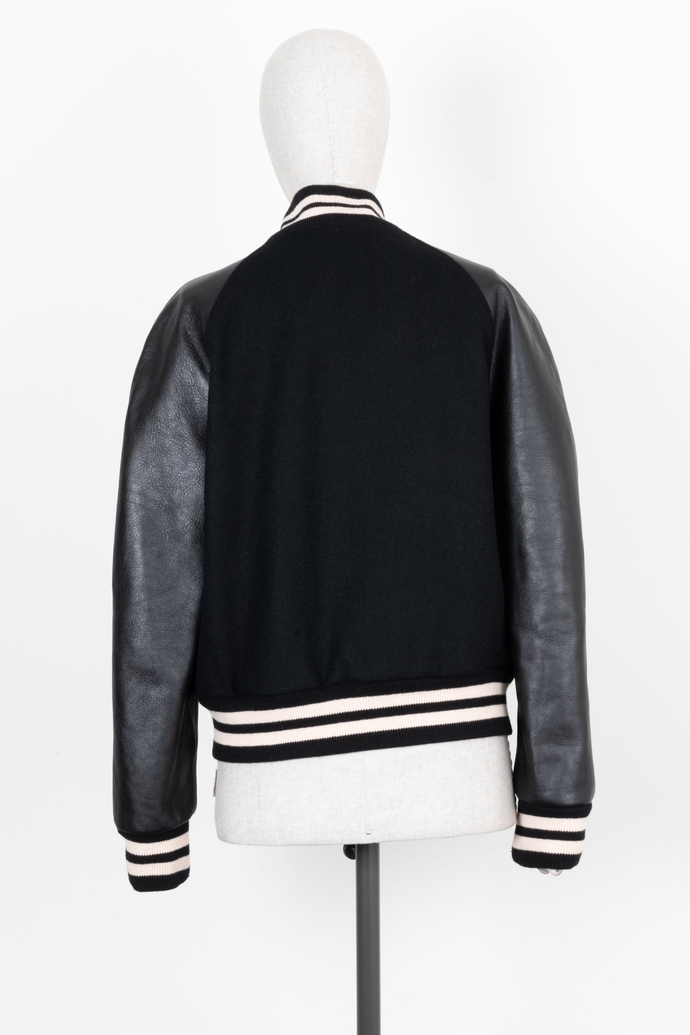 Luxury Gucci Trending 2025 Horsebit Varsity Jacket Cotton Black