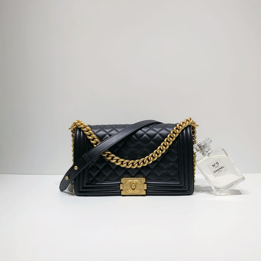 No.3989-Chanel Calfskin Boy 25cm
