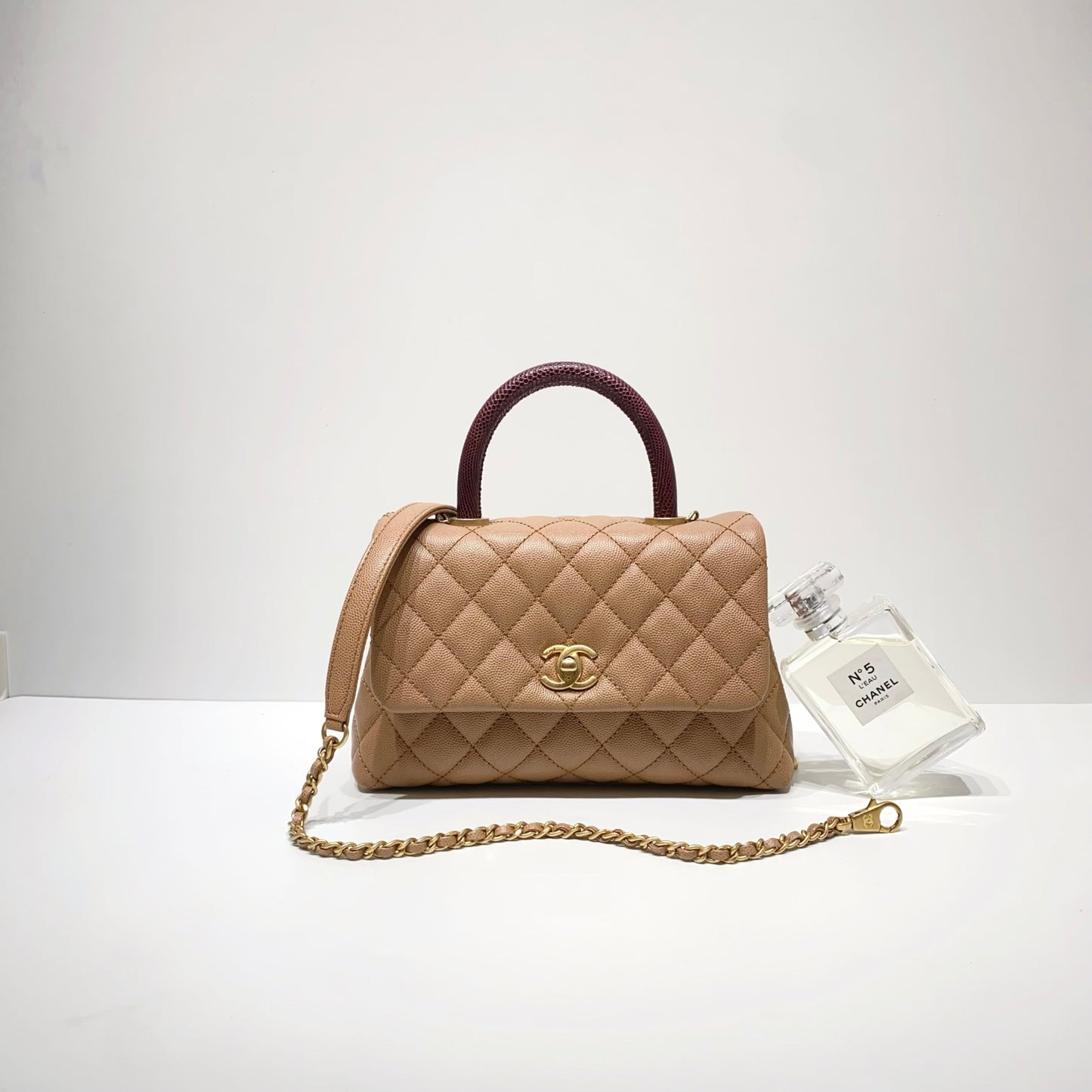 No.3960-Chanel Small Lizard Coco Handle