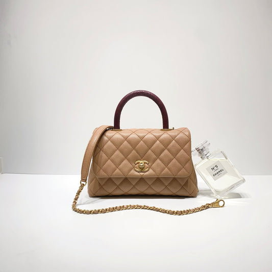 No.3960-Chanel Small Lizard Coco Handle