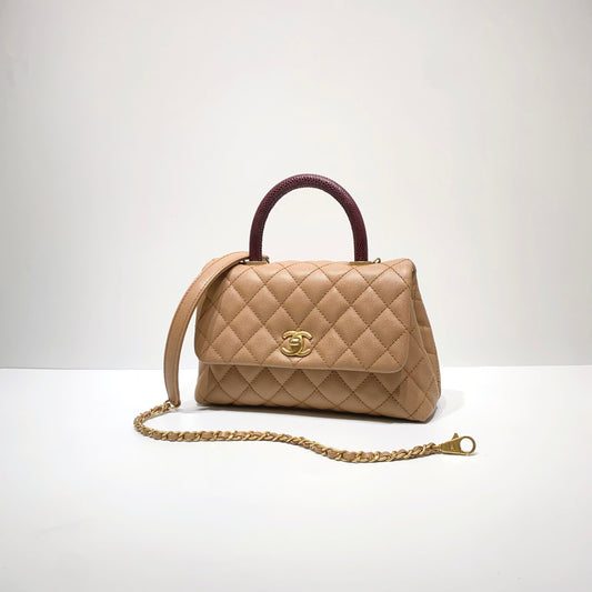 No.3960-Chanel Small Lizard Coco Handle