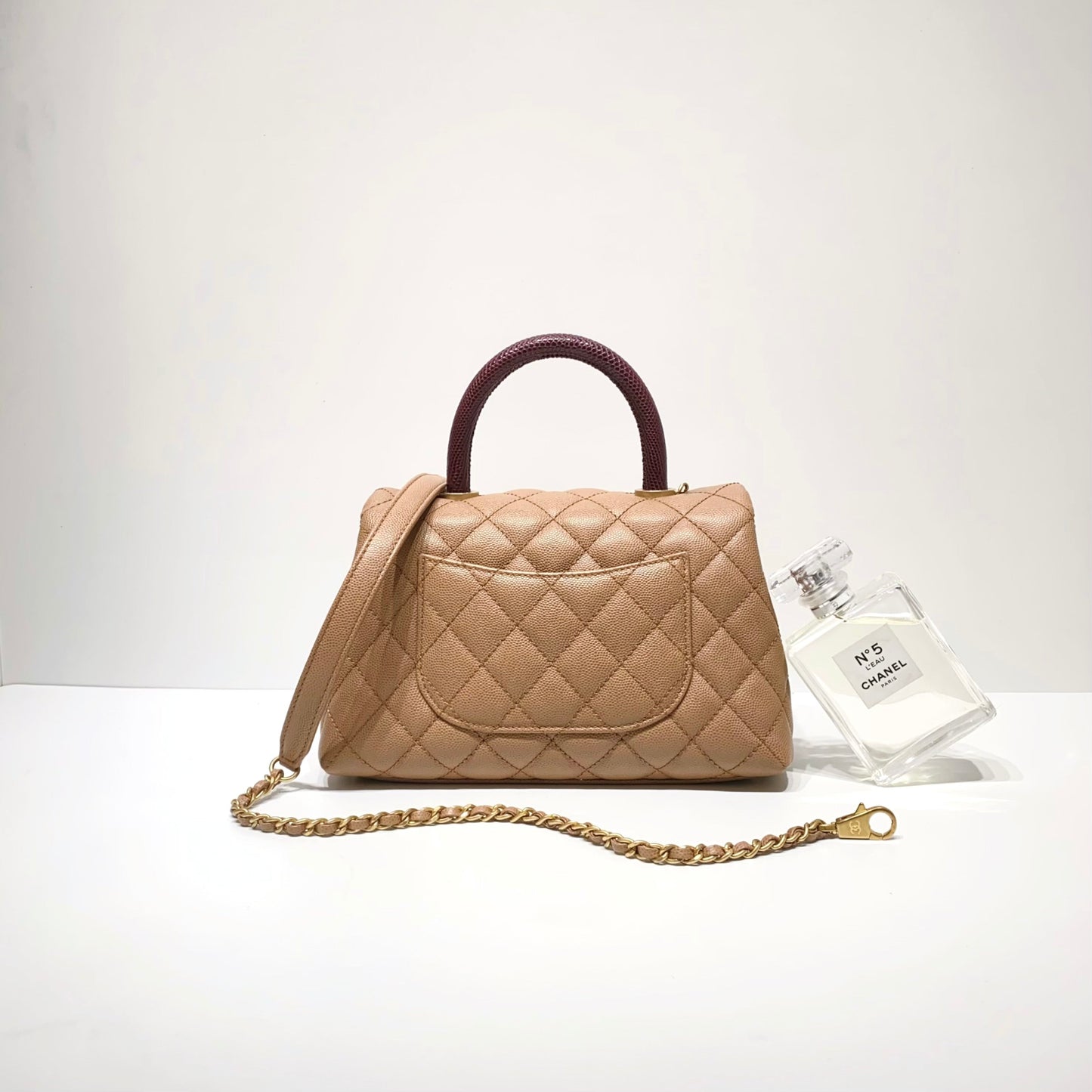No.3960-Chanel Small Lizard Coco Handle