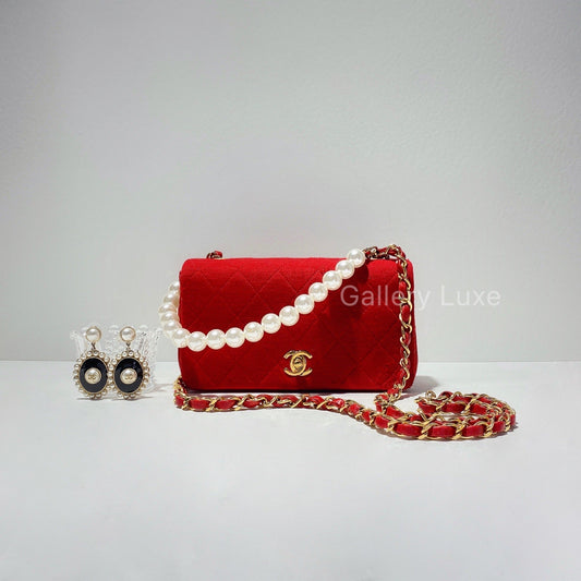 No.2064-Chanel Vintage Cotton Flap Bag