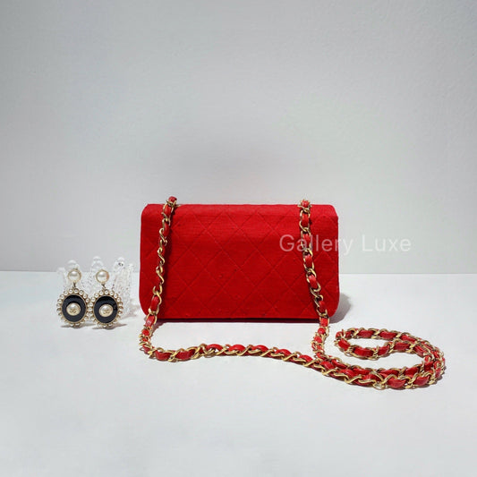No.2064-Chanel Vintage Cotton Flap Bag