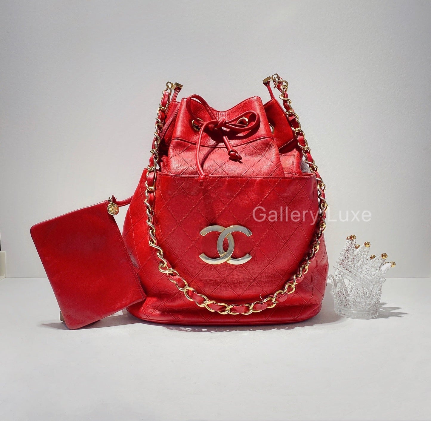 No.2169-Chanel Vintage Calfskin Bucket Bag