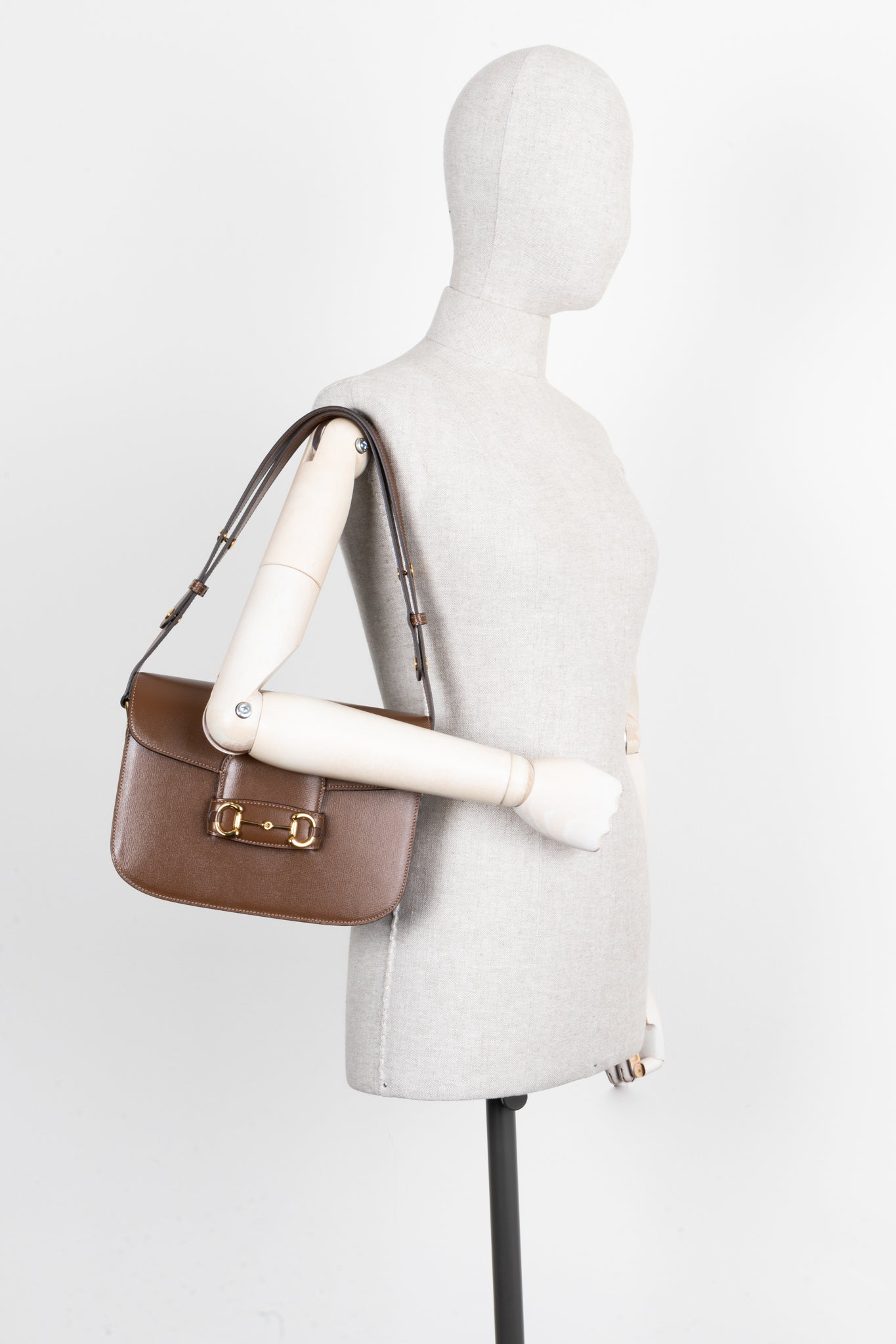 Luxury Gucci Trending 2025 Horsebit 1955 Shoulder Bag Brown