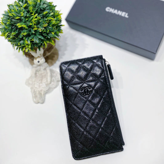 No3993-Chanel So Black Timeless Classic Phone & Card Holder