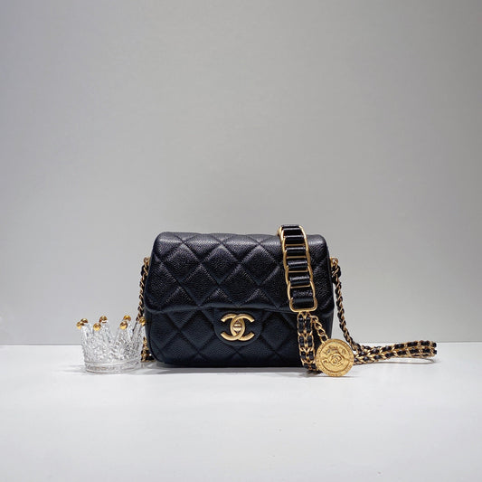 No.3477-Chanel Caviar Chain Soul Mini Flap Bag