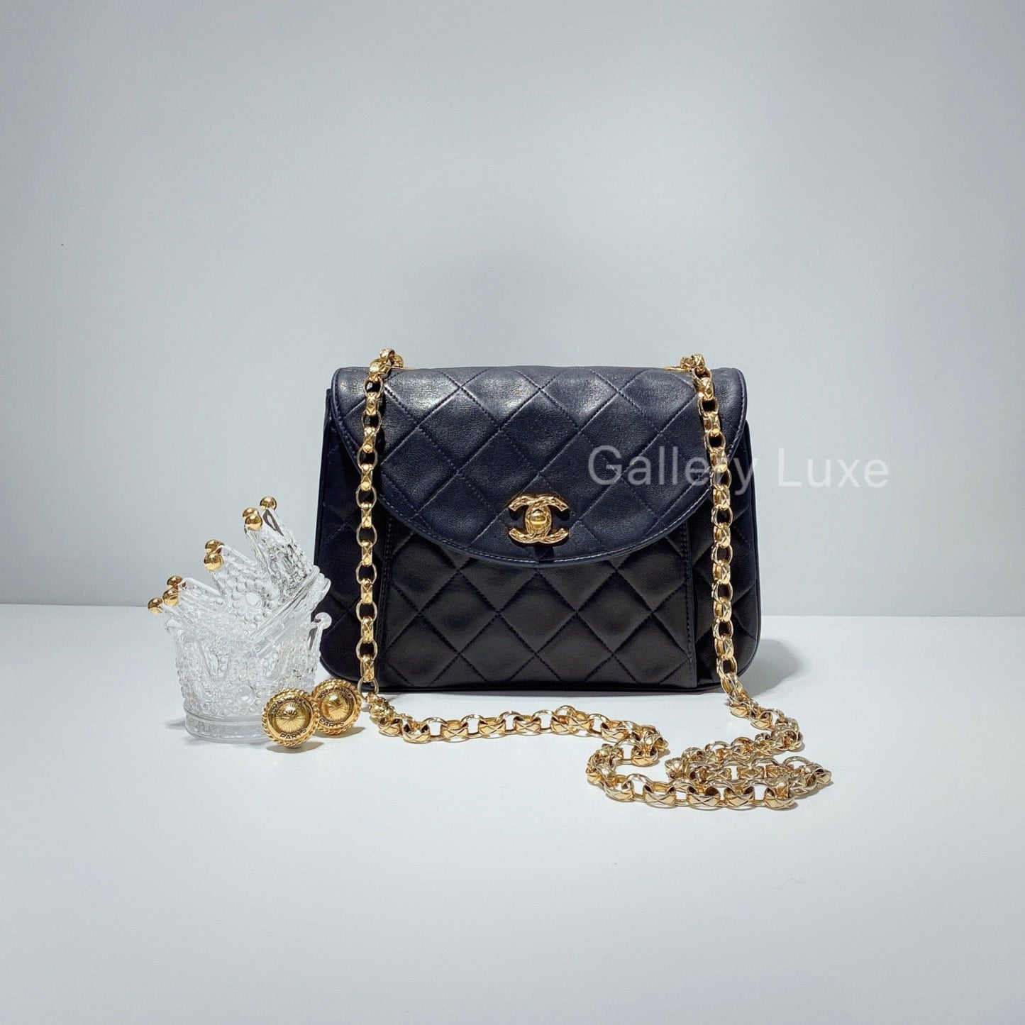 No.2460-Chanel Vintage Lambskin Flap Bag
