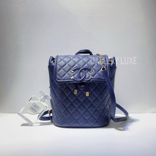 No.3063-Chanel Caviar CC Filigree Backpack