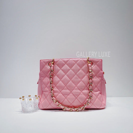 No.3458-Chanel Vintage Caviar Petite Timeless Tote Bag