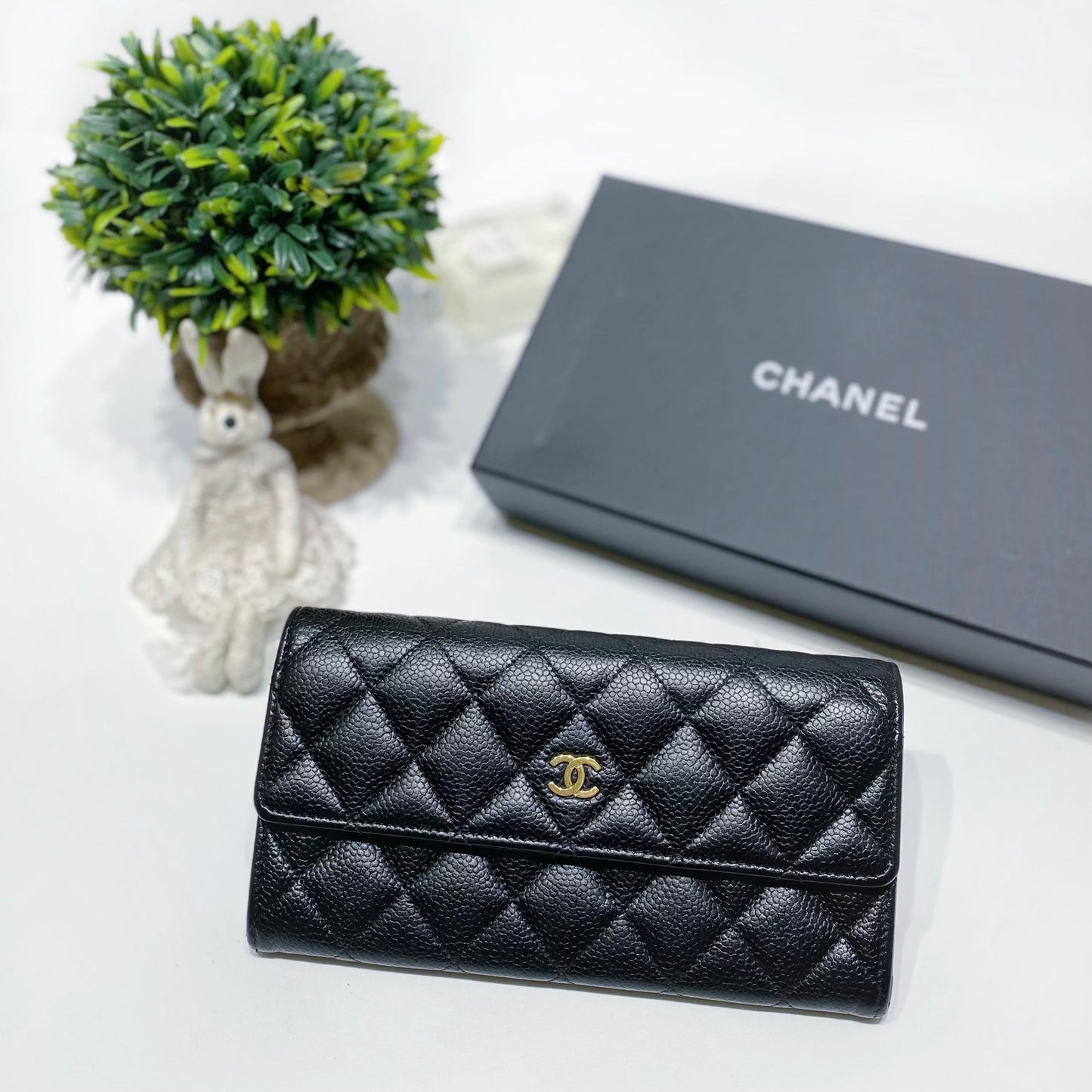 No.3952-Chanel Caviar Timeless Classic Flap Long Wallet