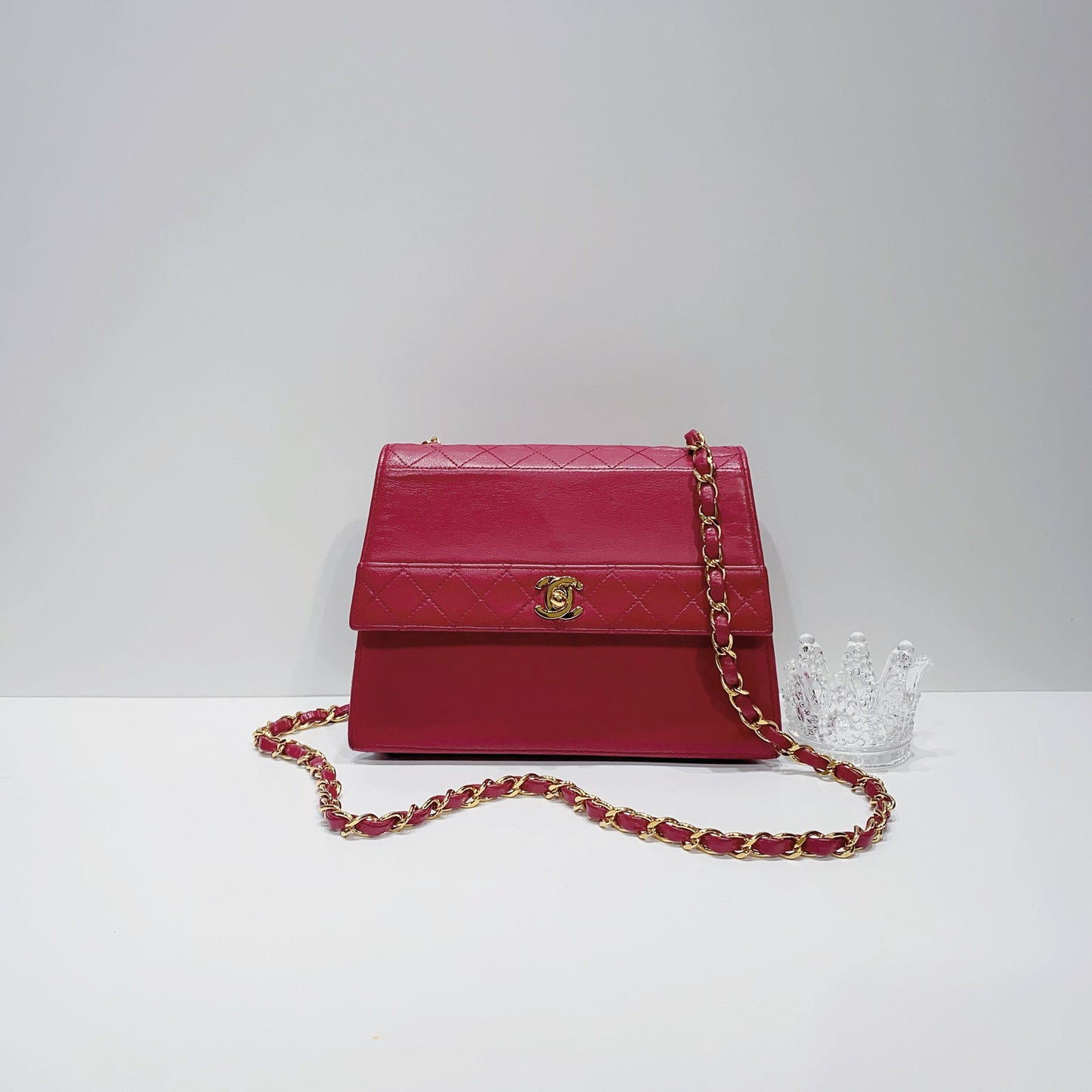No.3231-Chanel Vintage Lambskin Flap Bag