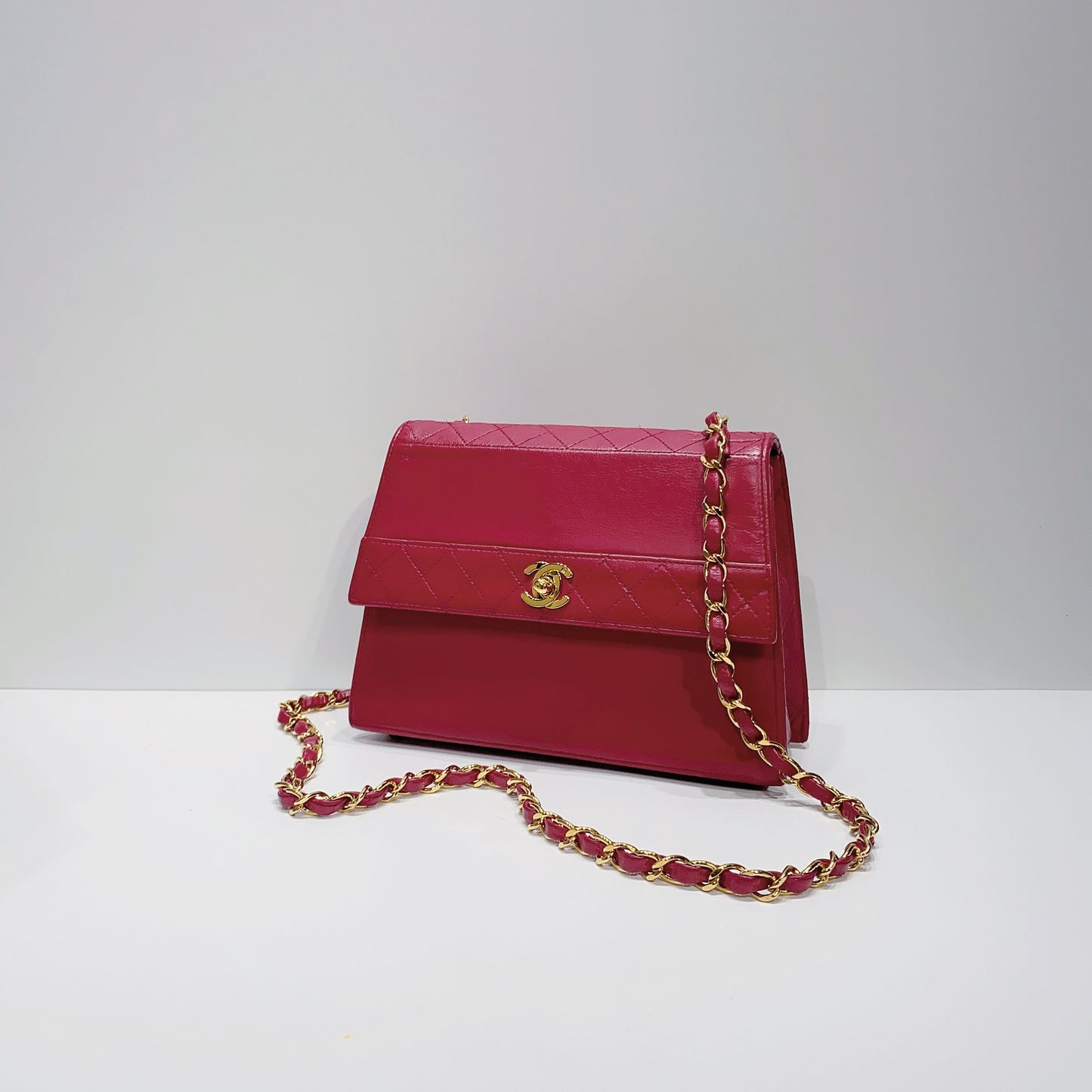 No.3231-Chanel Vintage Lambskin Flap Bag