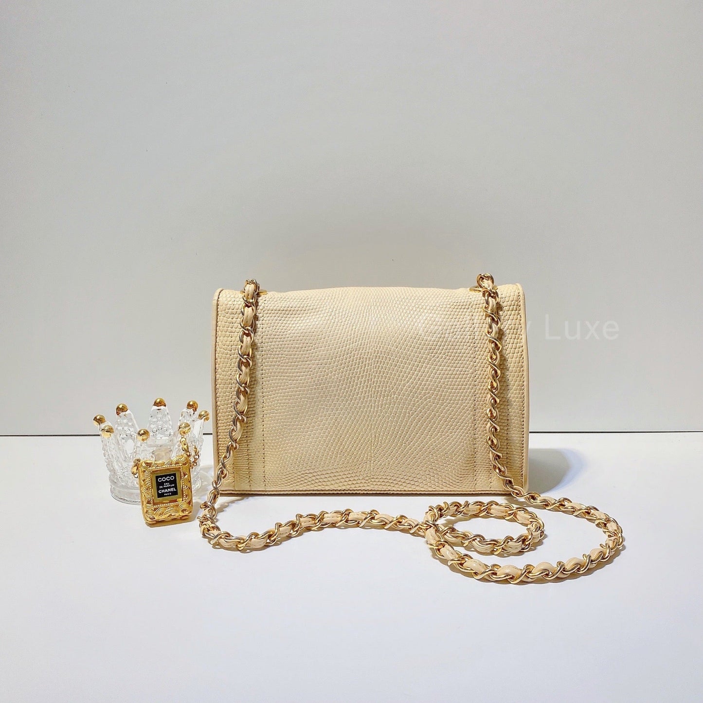 No.2725-Chanel Vintage Lizard Flap Bag