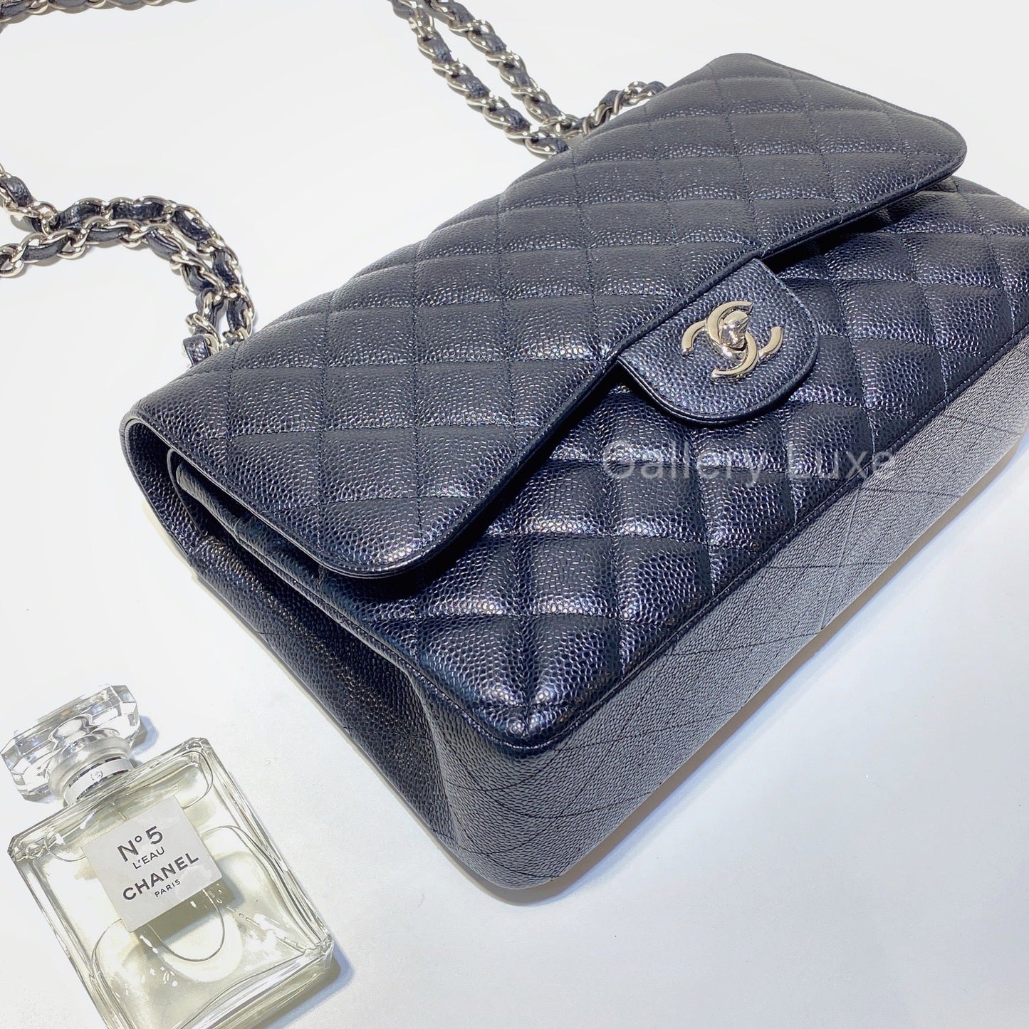 No.001157-Chanel Caviar Timeless Classic Jumbo Flap Bag
