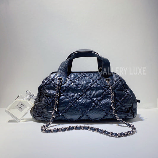 No.3088-Chanel Calfskin Ultra Stitch Bowling Bag