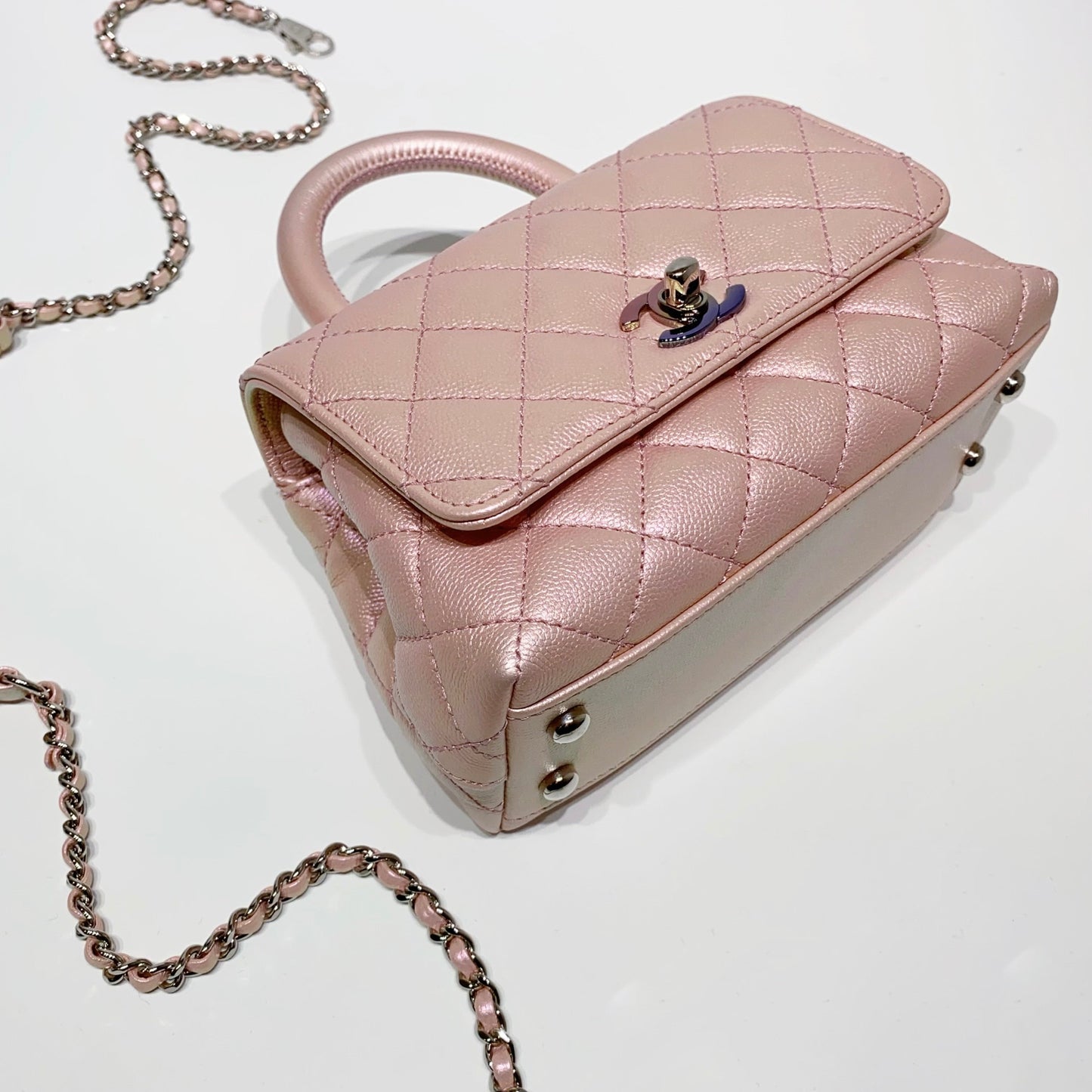 No.3963-Chanel Caviar Mini Coco Handle