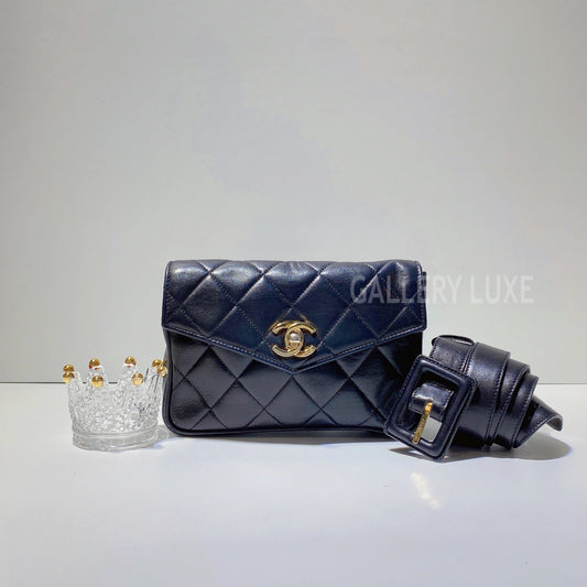 No.3082-Chanel Vintage Lambskin Belt Bag