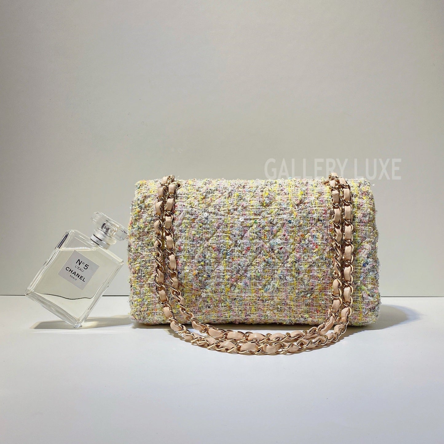 No.3086-Chanel Tweed Evening Garden Flap Bag