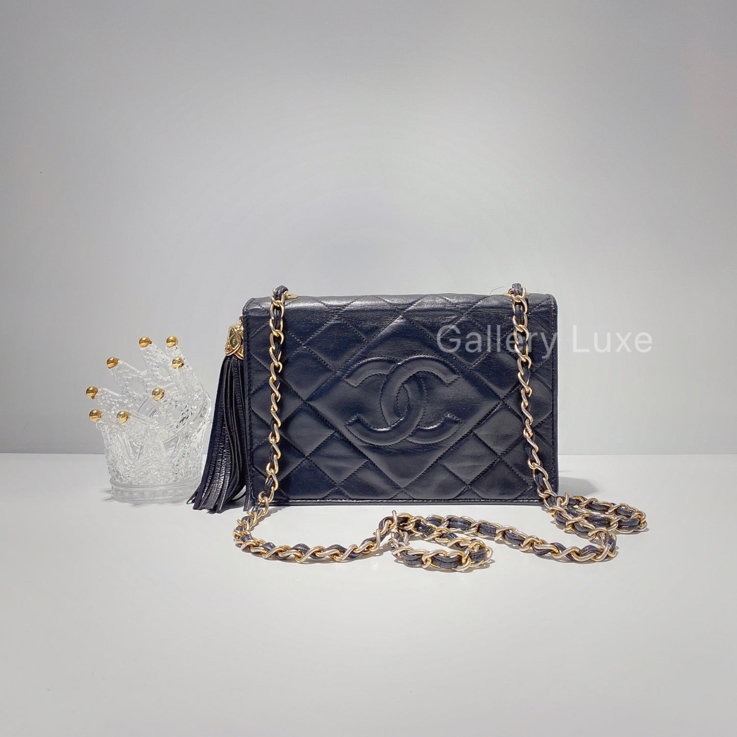 No.2138-Chanel Vintage Lambskin Flap Bag